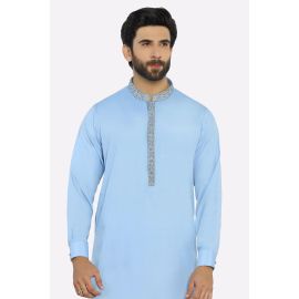 Sky Blue Wash & Wear Shalwar Kameez