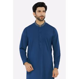 Dark Blue Wash & Wear Shalwar Kameez