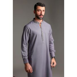 Light Grey Wash & Wear Kurta Pajama