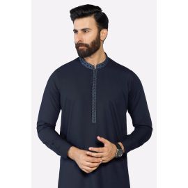 Navy Blue Wash & Wear Shalwar Kameez