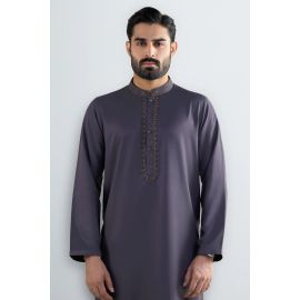 Brown Wash & Wear Kurta Pajama