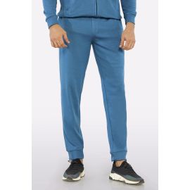 Blue Casual Knitted Trouser