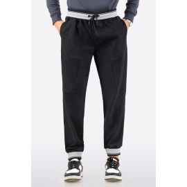 Black Knitted Jog Pant