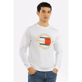 Printed Crew Neck Sweatshirt