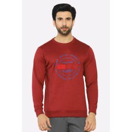 Crew Neck Embroidered Sweatshirt