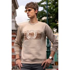 Sand Graphic Printed Sweatshirt