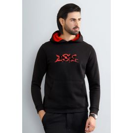 Black Pullover Hoodie for Men