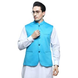 Teal Tropical Waistcoat