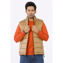 Khaki Sleeveless Jacket