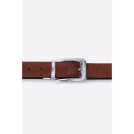 Brown Black Reversible Men's Belt
