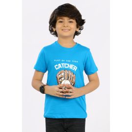 Baseball Catcher Print T-Shirt
