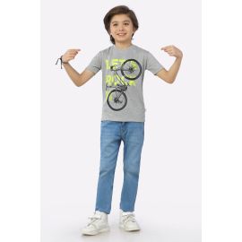 Heather Grey Graphic Printed T-Shirt