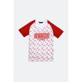 White All Over Printed T-Shirt