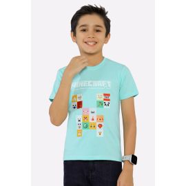Aqua Graphic Print T-Shirt