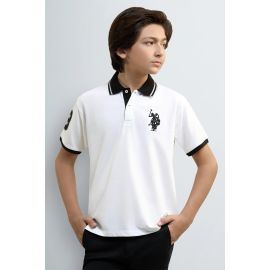 Boys White Polo Shirt