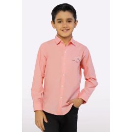 Pink Plain Boys Shirt