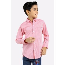 Pink Gingham Check Casual Shirt