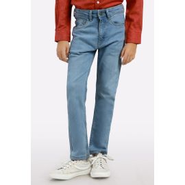Light Blue Slim Fit Denim Jeans