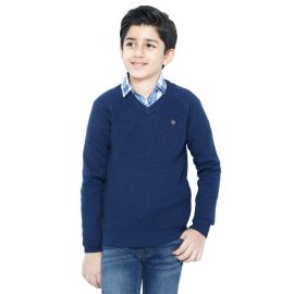 Boys Sweaters In Blue SKU: KBE-0146-BLUE