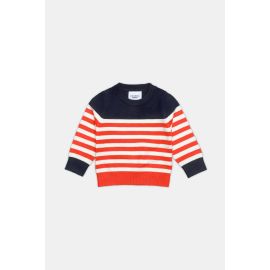 Orange Stripes Boys Sweaters