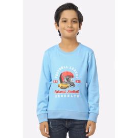 Blue Graphic Printed Boys Sweatshirt