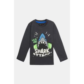 Shark Graphic Print Boys Sweatshirt