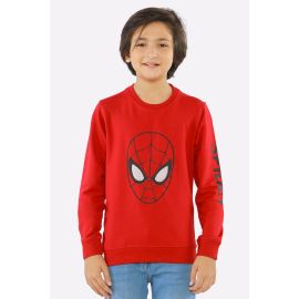 Red Spider Man Printed Boys Sweatshirt