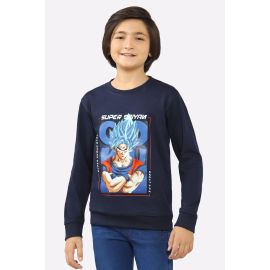 Goku Graphic Print Boys Sweatshirt