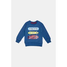 Royal Blue Graphic Boys Sweatshirt