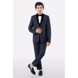 Navy Blue Suiting for Boys
