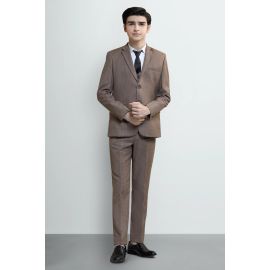 Light Brown Suiting for Boys