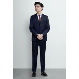 Navy Blue Suiting for Boys