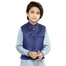 Kid Blue Waist Coat