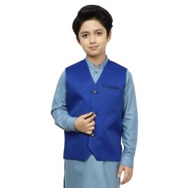 Boys Royal Blue WaistCoat