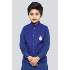 Boys Royal Blue Waist Coat