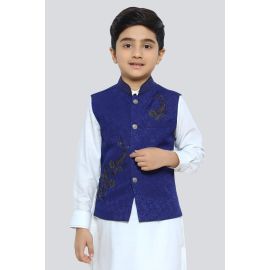 Royal Blue Boys Waistcoat