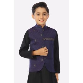 Boys Purple Waistcoat