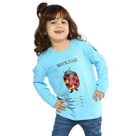 Girls T-Shirt In Turquoise SKU: KGA-0229-TURQUOISE