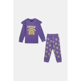 Graphic Printed Girls Co-ord Set