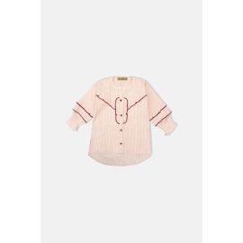 Printed Peach Girls Kurti