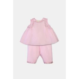 Light Pink Embroidered Infant 2PC