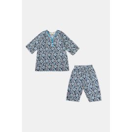 Cambric Printed - Light Green Infant 2PC