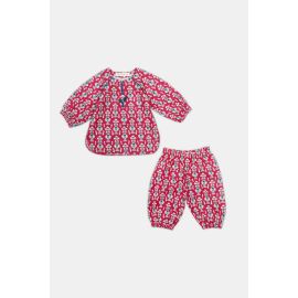 Printed Khaddar-Pink Infant 2PC