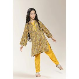 Printed Mustard Girls 2PC