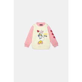 Daisy Graphic Print Girls Sweatshirt
