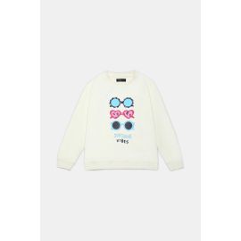 Off White Graphic Girls Sweatshirt
