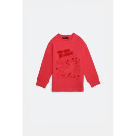 Pink Graphic Girls Sweatshirt