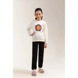 Printed Girls Sweatshirt