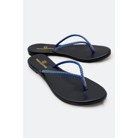 Navy Blue Ladies Casual Slippers