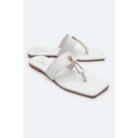 White Ladies Casual Slippers